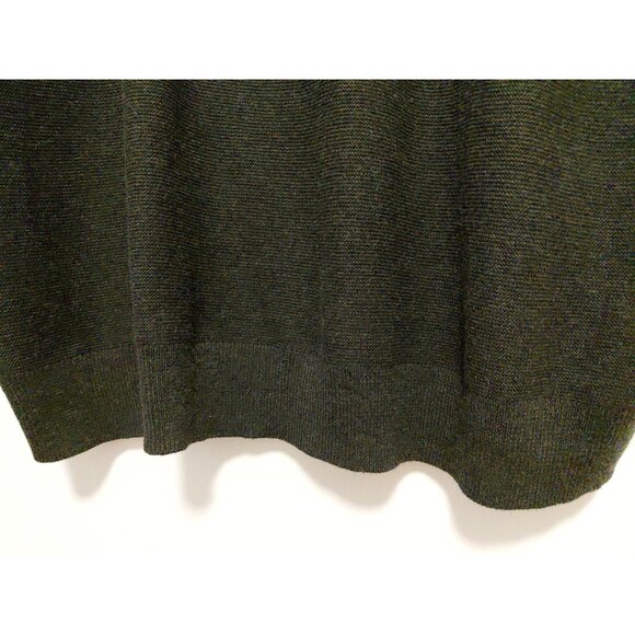 Quince Womens Knit Short Sleeve Organic Cotton Cashmere Blend Top Charcoal Grey - Picture 5 of 9